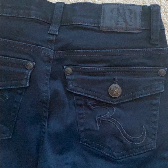 Rock & Republic Black Flare Jeans 0 M - Picture 3 of 5